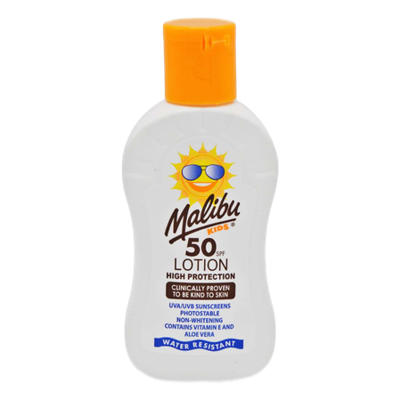 Malibu Kids sunscreen lotion